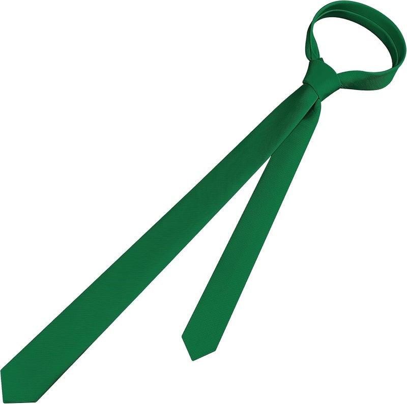 Branduce Men's Skinny Ties Solid Color Formal Neckties 1.58" (4CM) Slim Ties For Men - Image 4